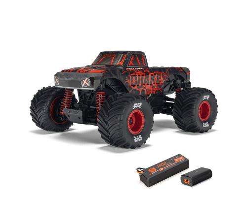 Arrma 1/16 QUAKE GROM 4X4 RTR Brushed Monster Truck (inclusief accu en oplader),Rood