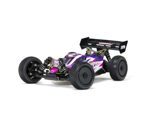 Arrma 1/8 TLR Tuned TYPHON 4WD-rollerbuggy, roze/paars