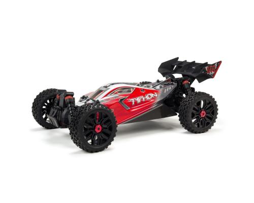 Arrma 1/8 TYPHON 3S BLX 4WD Brushless Buggy met Spektrum RTR, Rood (ARA102722)