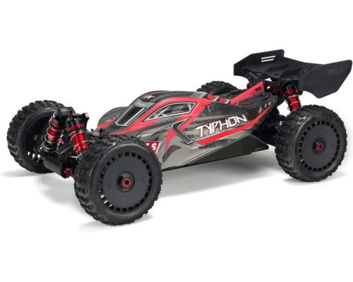 Arrma 1/8 Typhon 6S BLX 1/8 4WD Bgy RTR Rood/Grijs (ARA106046)