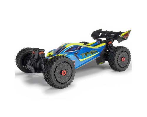 Arrma ARA4206V4T1 1/8 TYPHON MEGA 665 4X4 RTR Brushed Buggy, Blauw