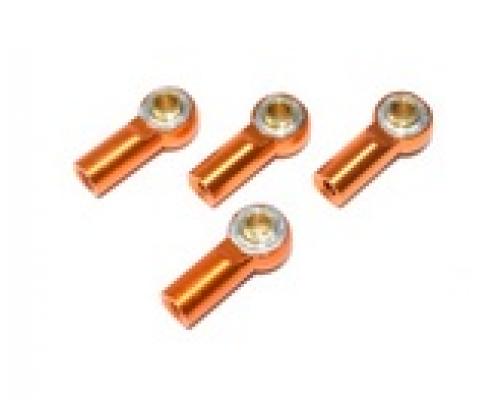 Absima 2330031 Alu Rose Joints/Turnbuckles (4) orange 1:10