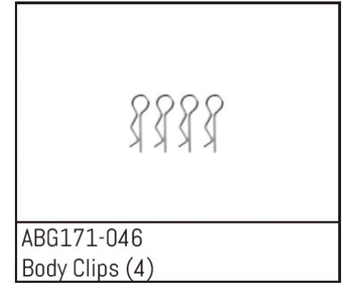 ABG171-046 Body Clips (4)