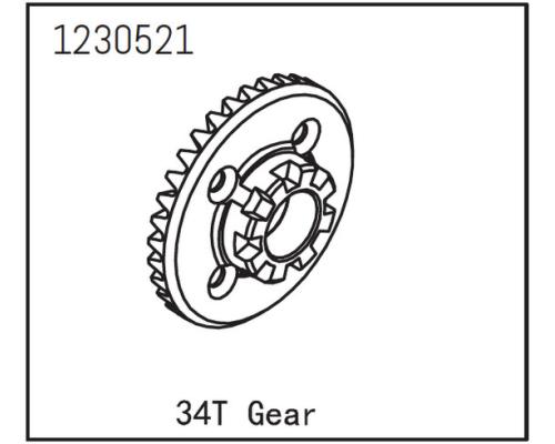 Absima 1230521 Differentieel tandwiel 34T