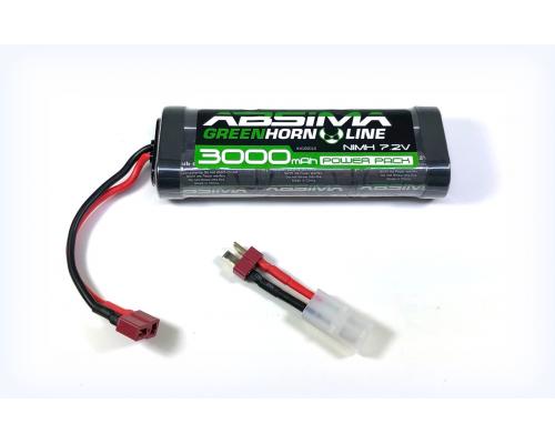 Absima Greenhorn 4100010 Vol.2 NiMH 7.2V 3000 (T-Plug + Tamiya Adapter)