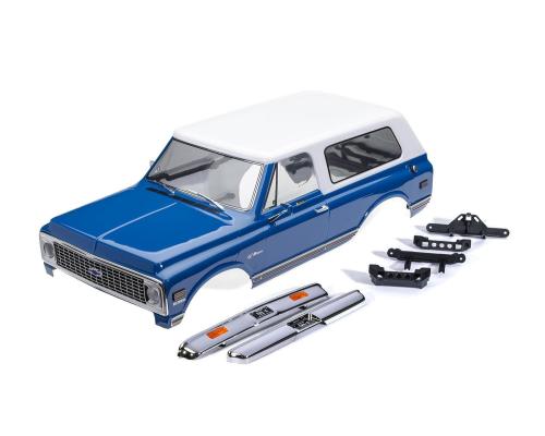 TRX9130-BLWT Body, Chevrolet Blazer (1972), complete, blue & white (painted) (includes grille, side mirrors, door handle