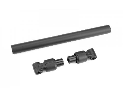 C-00180-664 Chassis Tube - Rear - 130mm - Aluminum - Black - 1 Set