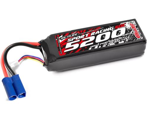 Team Corally - C-49232-EC5 -  Power Racing 60C - 5200MAH - 4S - 14,8V - EC-5 - Semi-Soft Case