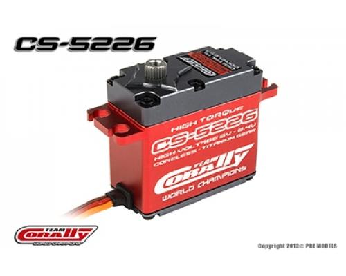 Team Corally - CS-5226 HV High Speed Servo - High Voltage - Coreless Motor - Titanium tandwielen - Kogelgelagert - Alumi