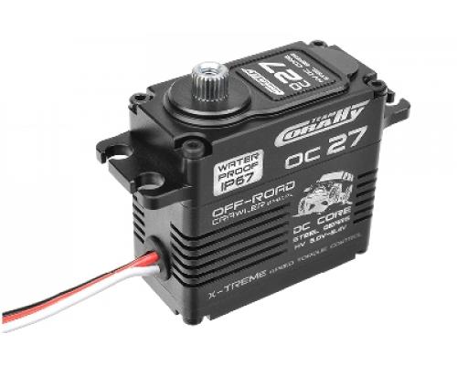 Team Corally - OC-27 HV Digital Servo - 5-8.4V - IP-67 - Core DC Motor - Stalen tandwielen - Kogelgelagert - Aluminium b