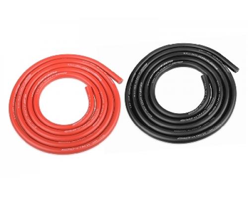 Team Corally - Ultra V+ Siliconen kabel - Super flexibel - Zwart en Rood - 12AWG - 1731 / 0.05 Strengen - BD 4.5mm - 2x 