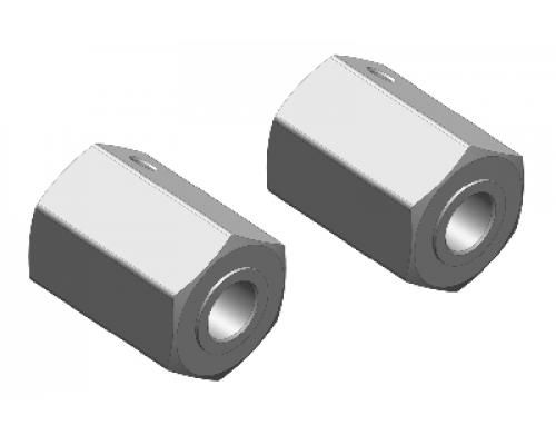 Wheel Hex Adapter - Front - Aluminum - 2 pcs C-00250-035