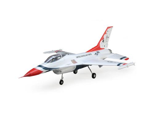E-Flite F-16 Thunderbirds 70mm EDF Jet BNF Basic Met AS3X En SAFE Select EFL178500