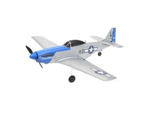 EZ-Wings - Mini P-51 Mustang - RTF - 450 mm - 1+1 Li-Po-batterij - USB-oplader