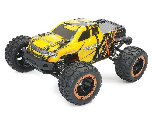 FTX TRACER 1/16 4WD BRUSHLESS MONSTER TRUCK RTR - Yellow  FTX5596Y