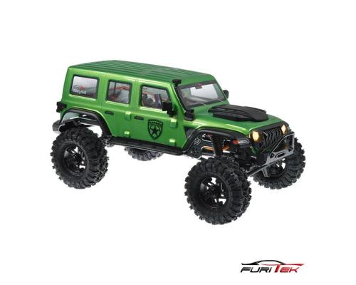 FX118 FURY KATANA RTR GROEN FURITEK BRUSHLESS 1/18 RC CRAWLER FUR2528