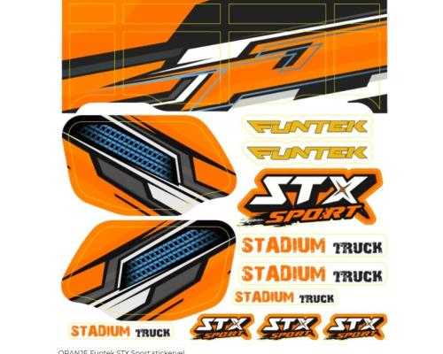 Funtek  FTK-21060 ORANJE Funtek STX Sport stickervel