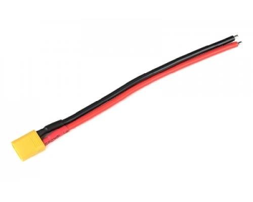 Connector met kabel - XT-30 - Goud contacten - Vrouw. connector - 14AWG Siliconen-kabel - 12cm - 1 st