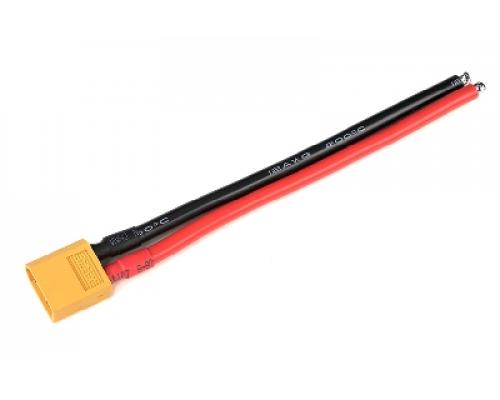 Connector met kabel - XT-60 - Goud contacten - Man. connector - 12AWG Siliconen-kabel - 12cm - 1 st