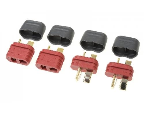 G-Force RC - Connector - Deans - Goudcontacten - met beschermkap - Man. + Vrouw. - 2 paar