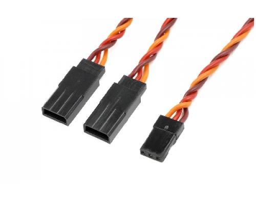 G-Force RC - Servo Y-kabel - Gedraaide kabel - JR/Hitec - 22AWG / 60 Strengen - 15cm - 1 st