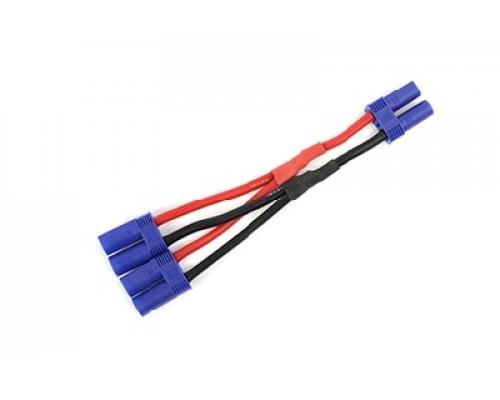 Y-kabel - Parallel - EC-5 - 12AWG Siliconen-kabel - 12cm - 1 st