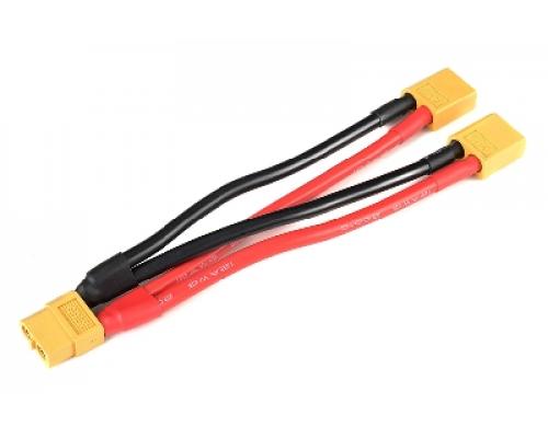 Y-kabel - Parallel - XT-60 - 12AWG Siliconen-kabel - 12cm - 1 st