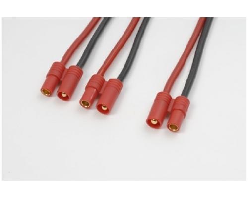 Y-kabel parallel 3.5mm goudstekker, silicone