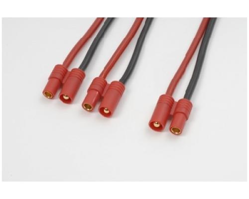 Y-kabel serieel 3.5mm goudstekker, silicone