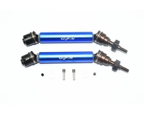 GPM HARDEN STEEL FRONT AXLE W. ALLOY BODY -8PC SET blue GPM TRX 1/10 RUSTLER 4x4 HOSS