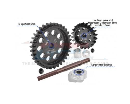 GPM spur en pinion gehard staal 20T voor Xmaxx en XRT