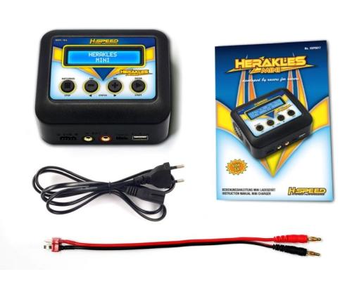 HERAKLES MINI AC-LADER 60W H-SPEED LIPO, LIHV, LIFE, LIION 2-4S, NIMH/NICD 6-8S