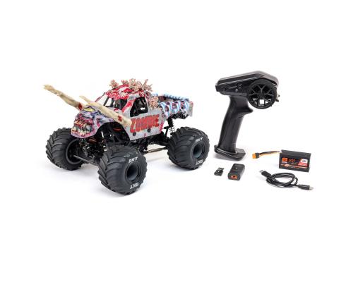 Losi 1/18 Mini LMT Zombie 2S 4X4 RTR Brushed Monster Truck