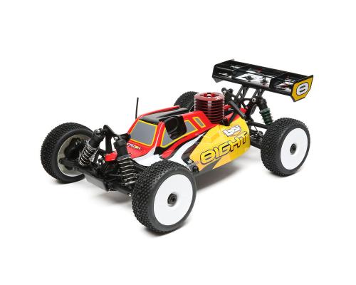 Losi 1/8 8IGHT 4X4 Nitro Buggy RTR, Red/Yellow