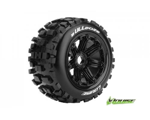 Louise RC - B-ULLDOZE - 1-5 Buggy Banden - Verlijmd op velg - SPORT - Velgen Zwart 24mm - Hex - Achter - 1 Paar