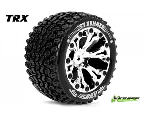 Louise RC - ST-HUMMER - 1-10 Stadium Truck Banden Set - Verlijmd op velg - Soft - 2.8\" Velgen Chroom - BB - GP JATO 2WD