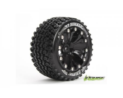 Louise RC - ST-HUMMER - 1-10 Stadium Truck Banden Set - Verlijmd op velg - Soft - 2.8\" Velgen Zwart - 0-Offset - EP STAM