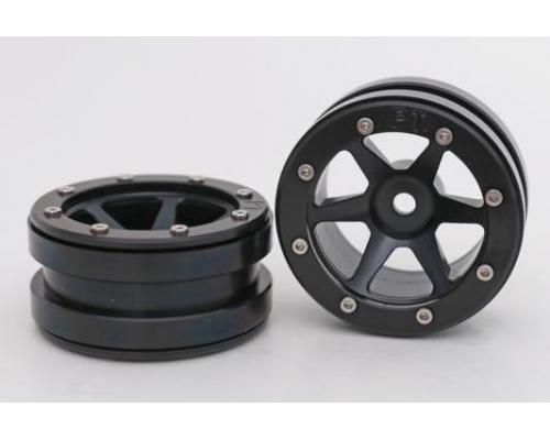 Beadlock Wheels PT- Slingshot Zwart/Zwart 1.9 (2 stuks)