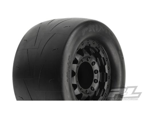 PR10116-10 Prime 2.8\" Street Tires Gemonteerd voor Stampede / Rustler 2wd en 4wd voor en achter, gemonteerd op Raid Blac