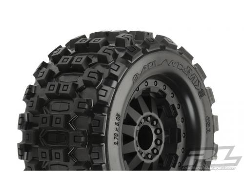 PR10125-14 Badlands MX28 2.8 MOUNTED F-11 WHEELS (2) JATO STAMPEDE RUSTLER