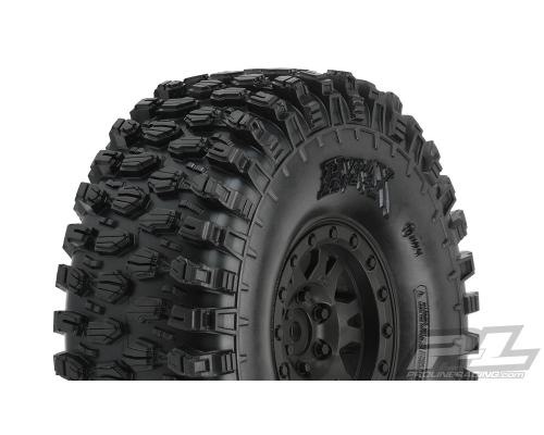 PR10128-10 Hyrax 1.9\" G8 Rock Terrain Truck Tires Mounted for Rock Crawler Front or Rear, Mounted on Impulse 1.9\" Black