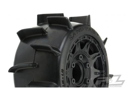 PR10160-10 Sand Paw LP 2.8\" zandbanden gemonteerd voor Stampede / Rustler 2wd & 4wd voor en achter, gemonteerd op Raid B