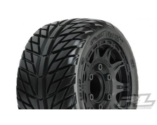 PR10161-10 Street Fighter LP 2.8\" Street Tires Gemonteerd voor Stampede / Rustler 2wd en 4wd voor en achter, gemonteerd