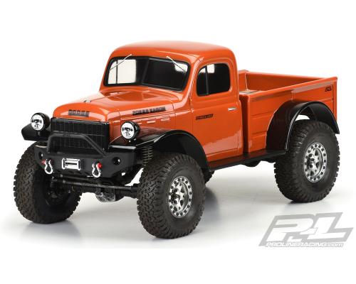 PR3499-00 1946 Dodge Power Wagon Clear Body for 12.3Inch (313mm) Wheelbase Scale Crawlers