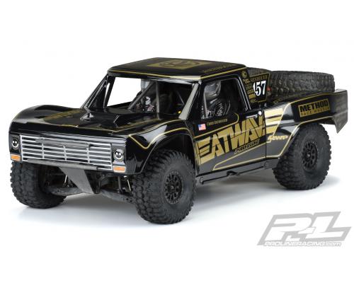 PR3547-18 Pre-Painted / Pre-Cut 1967 Ford F-100 Race Truck Heatwave Edition (Black) Body for Unlimited Desert Racer