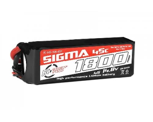 RC Plus - Li-Po Batterypack - Sigma 45C - 1800 mAh - 4S1P - 14.8V - XT-60