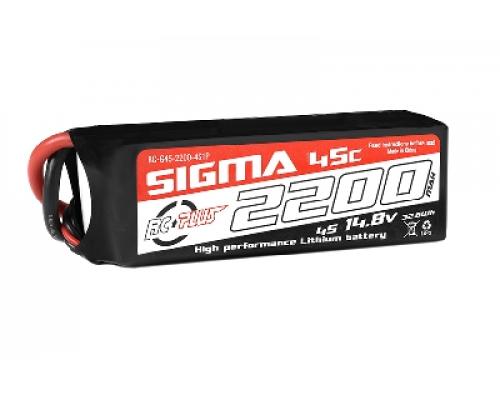 RC Plus - Li-Po Batterypack - Sigma 45C - 2200 mAh - 4S1P - 14.8V - XT-60