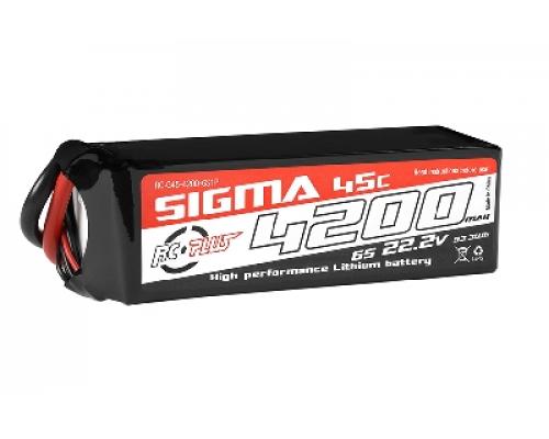 RC Plus - Li-Po Batterypack - Sigma 45C - 4200 mAh - 6S1P - 22.2V - XT-60