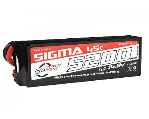 RC Plus - Li-Po Batterypack - Sigma 45C - 5200 mAh - 4S1P - 14.8V - XT-60