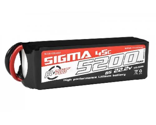 RC Plus - Li-Po Batterypack - Sigma 45C - 5200 mAh - 6S1P - 22.2V - XT-60